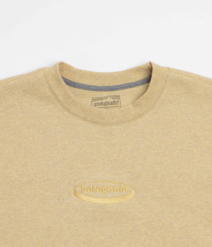 Patagonia 95 Oval Logo Uprisal Crewneck Sweatshirt - Lynx Tan