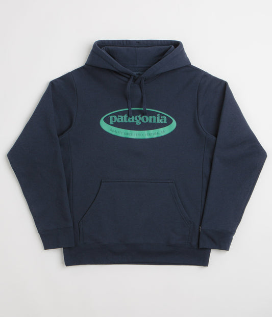Patagonia 95 Oval Logo Uprisal Hoodie - New Navy