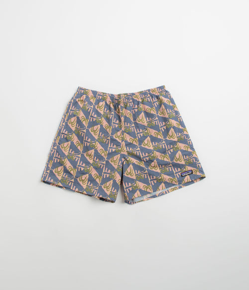 Patagonia Baggies 5" Shorts - Jaguar Geo: Dolomite Blue