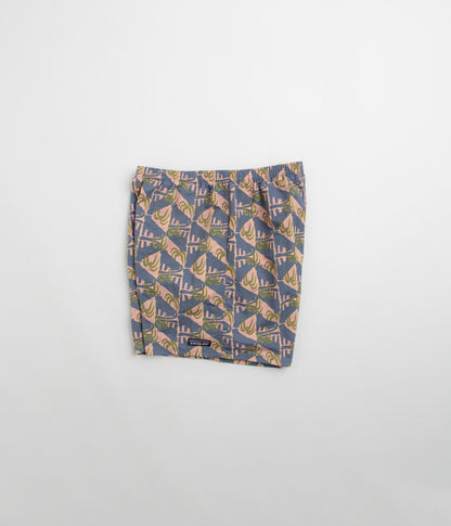 Patagonia Baggies 5" Shorts - Jaguar Geo: Dolomite Blue