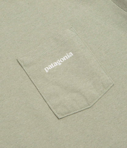 Patagonia Boardshort Logo Pocket Responsibili-Tee T-Shirt - Gumtree Green