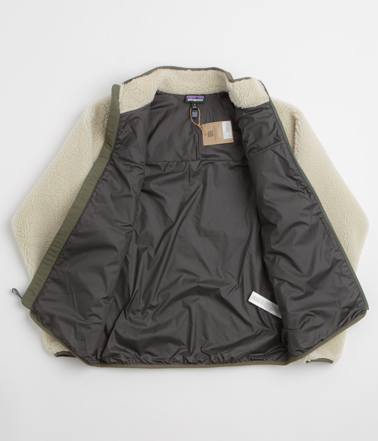 Patagonia Classic Retro-X Jacket - Dark Natural / Basin Green