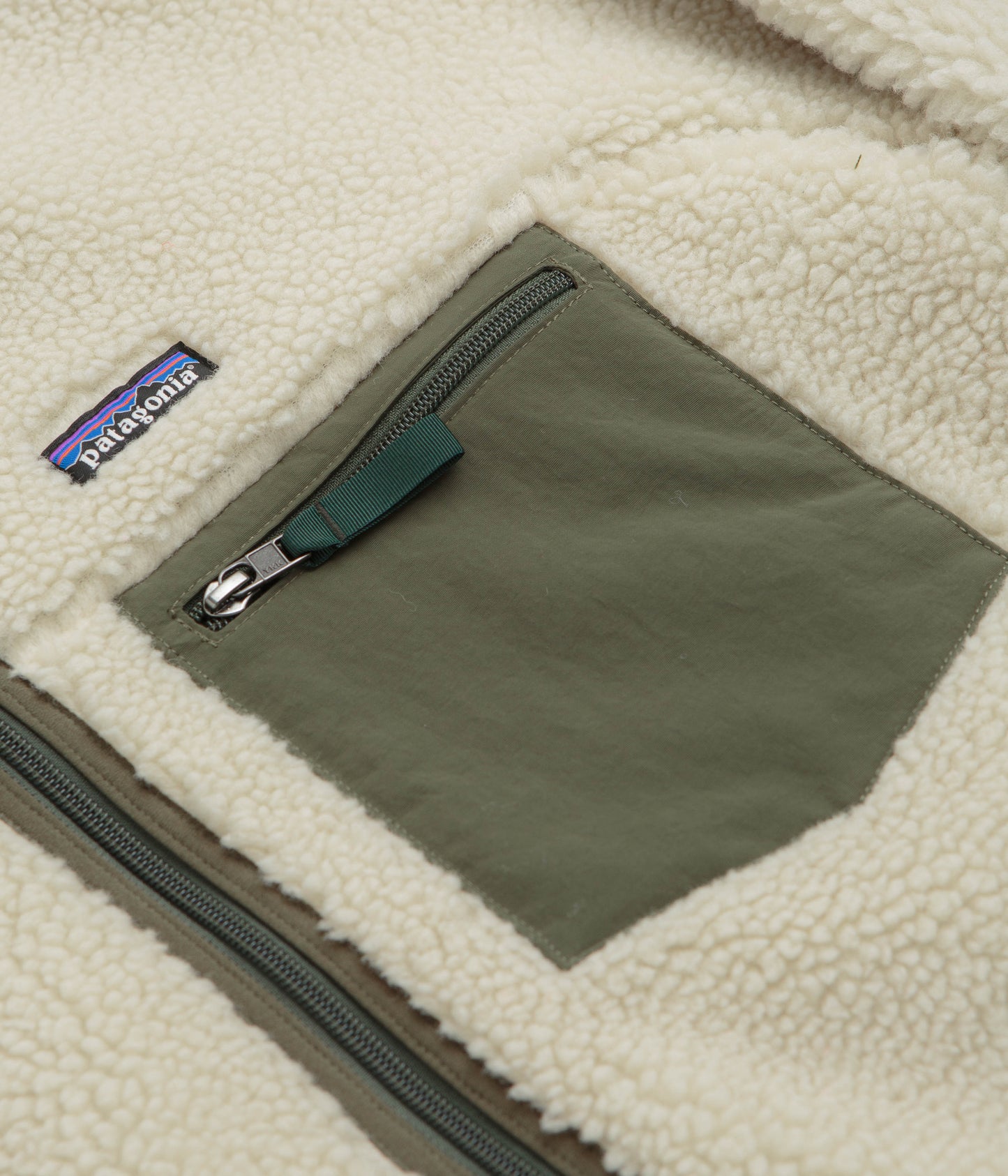 Patagonia Classic Retro-X Jacket - Dark Natural / Basin Green