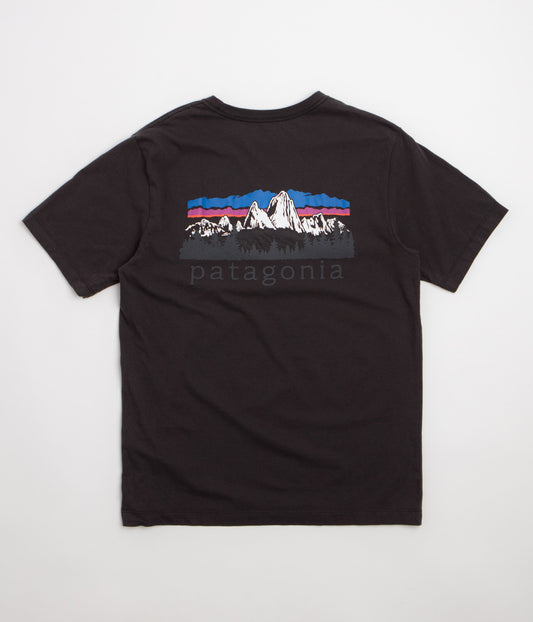 Patagonia Fitz Roy Foothills T-Shirt - Ink Black