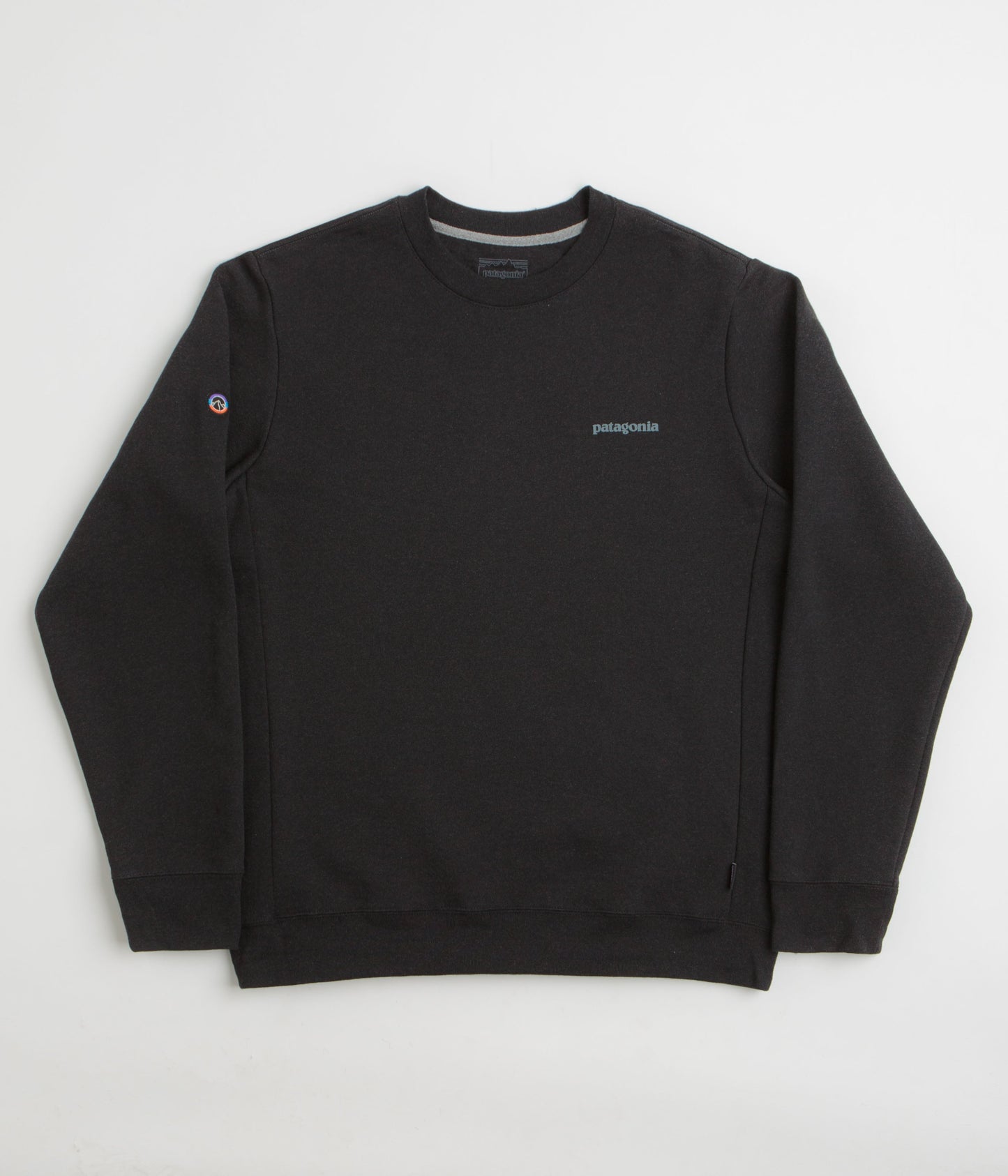 Patagonia Fitz Roy Icon Uprisal Crewneck Sweatshirt - Ink Black