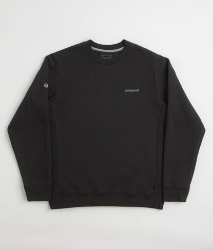 Patagonia Fitz Roy Icon Uprisal Crewneck Sweatshirt - Ink Black
