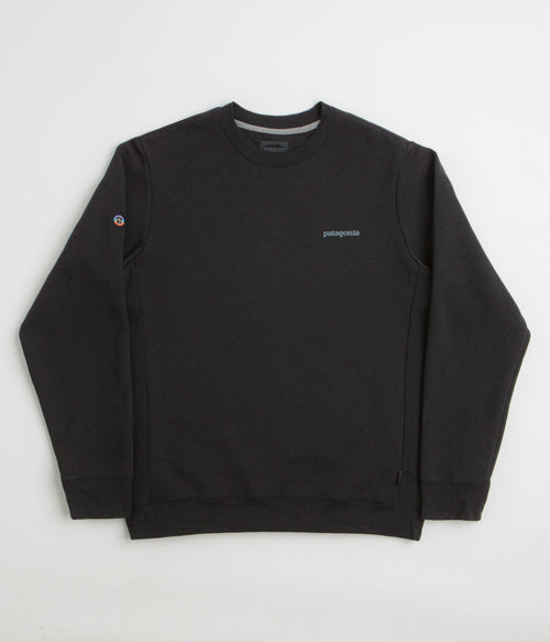 Patagonia Fitz Roy Icon Uprisal Crewneck Sweatshirt - Ink Black