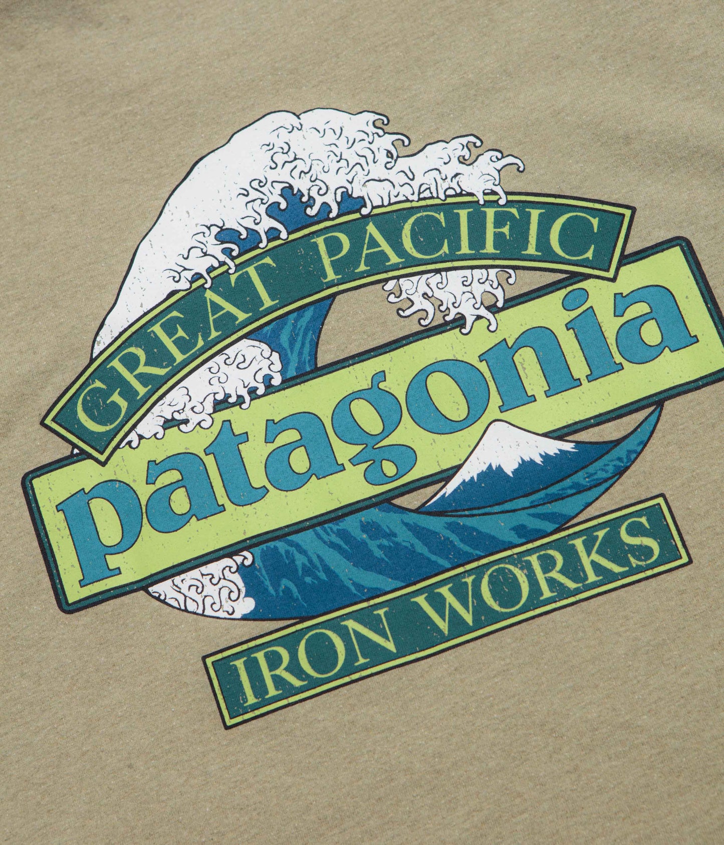 Patagonia Great Waves Responsibili-Tee T-Shirt - Gumtree Green