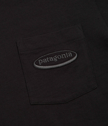 Patagonia MW 95 Oval Logo Pocket T-Shirt - Black
