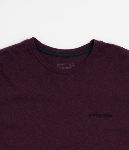 Patagonia P-6 Logo Responsibili-Tee Long Sleeve T-Shirt - Berry Fig