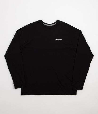 Patagonia P-6 Logo Responsibili-Tee Long Sleeve T-Shirt - Black