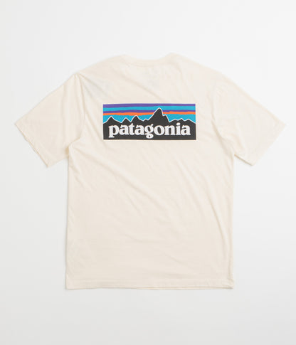 Patagonia P-6 Logo T-Shirt - Undyed Natural