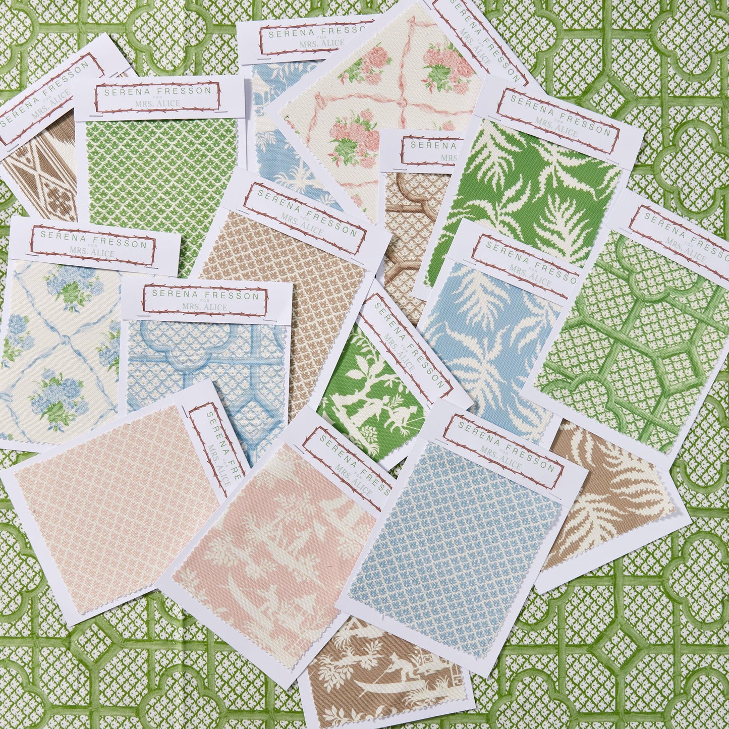 Pink Pagoda Garden Fabric