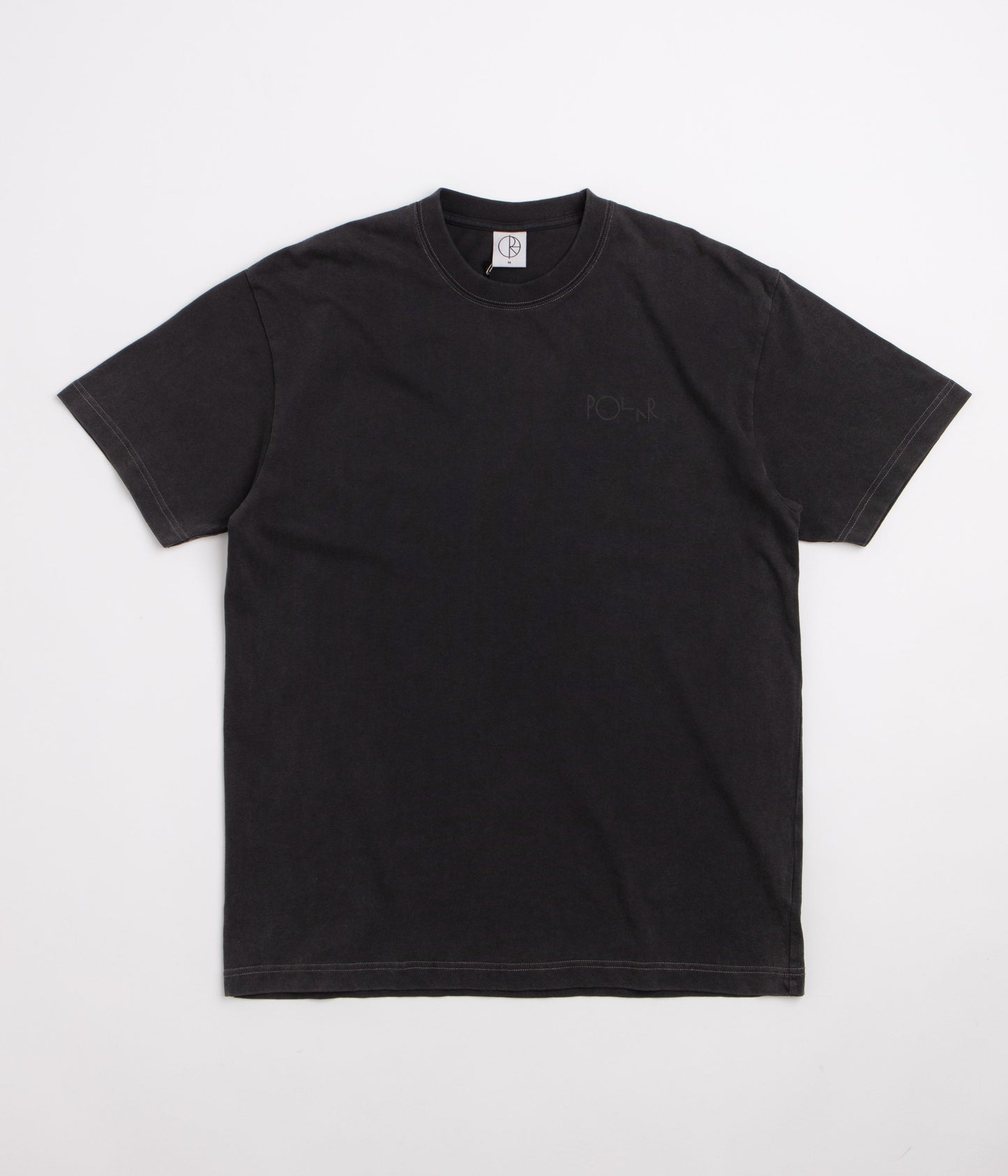 Polar Contrast Stroke Logo T-Shirt - Silver Black / Black