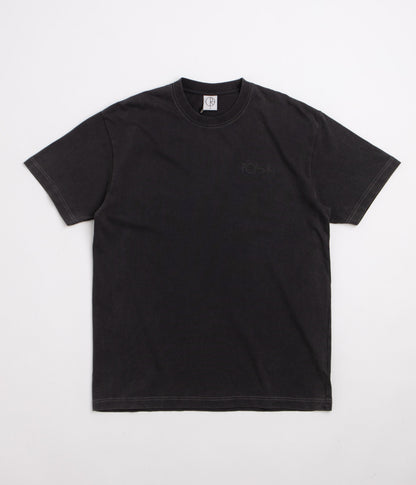 Polar Contrast Stroke Logo T-Shirt - Silver Black / Black