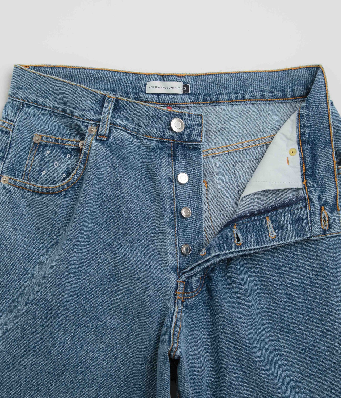 Pop Trading Company DRS Denim Pants - Stonewashed