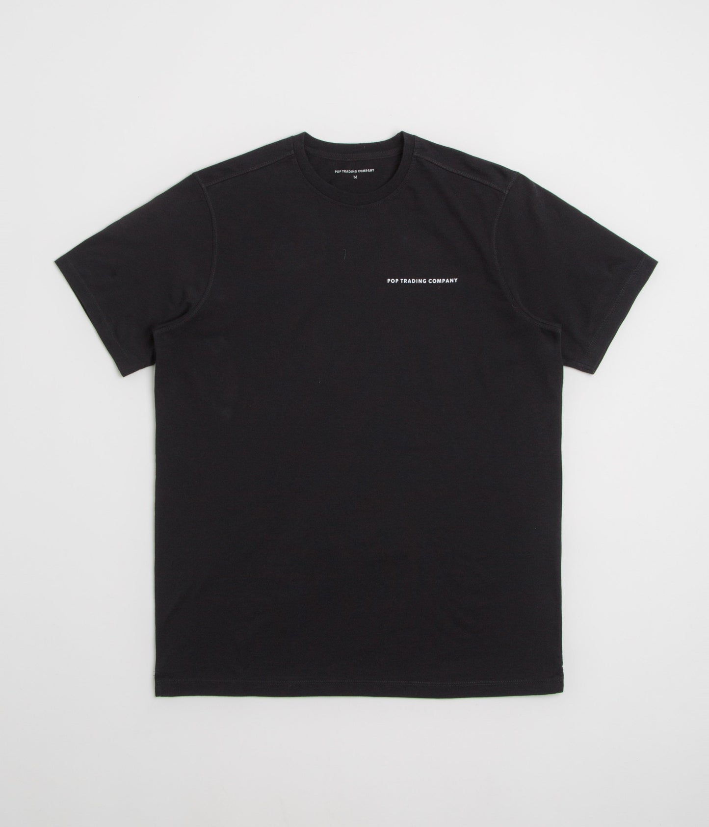 Pop Trading Company Logo T-Shirt - Black / White
