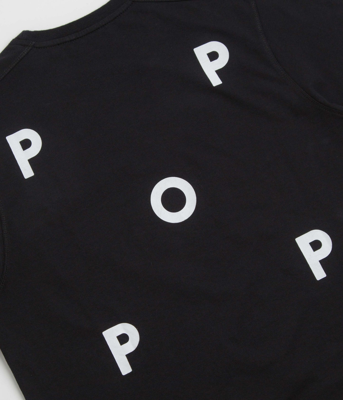 Pop Trading Company Logo T-Shirt - Black / White