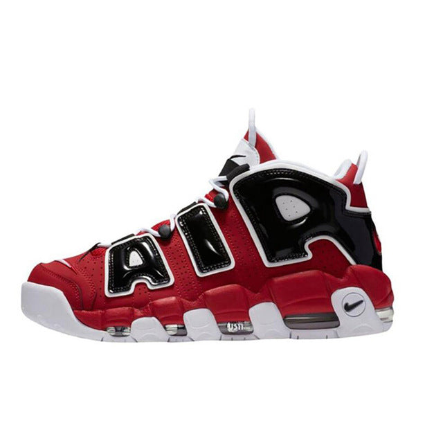 New Arrival Authentic Nike 2018 Hot Sell Air More Uptempo Men's Breathable Basketball Shoes Sports Sneakers