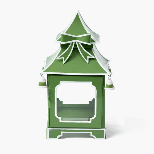 Apple Green Bow Pagoda Lantern