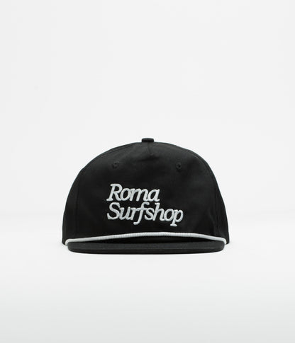 Roma Shop Cap - Black / White