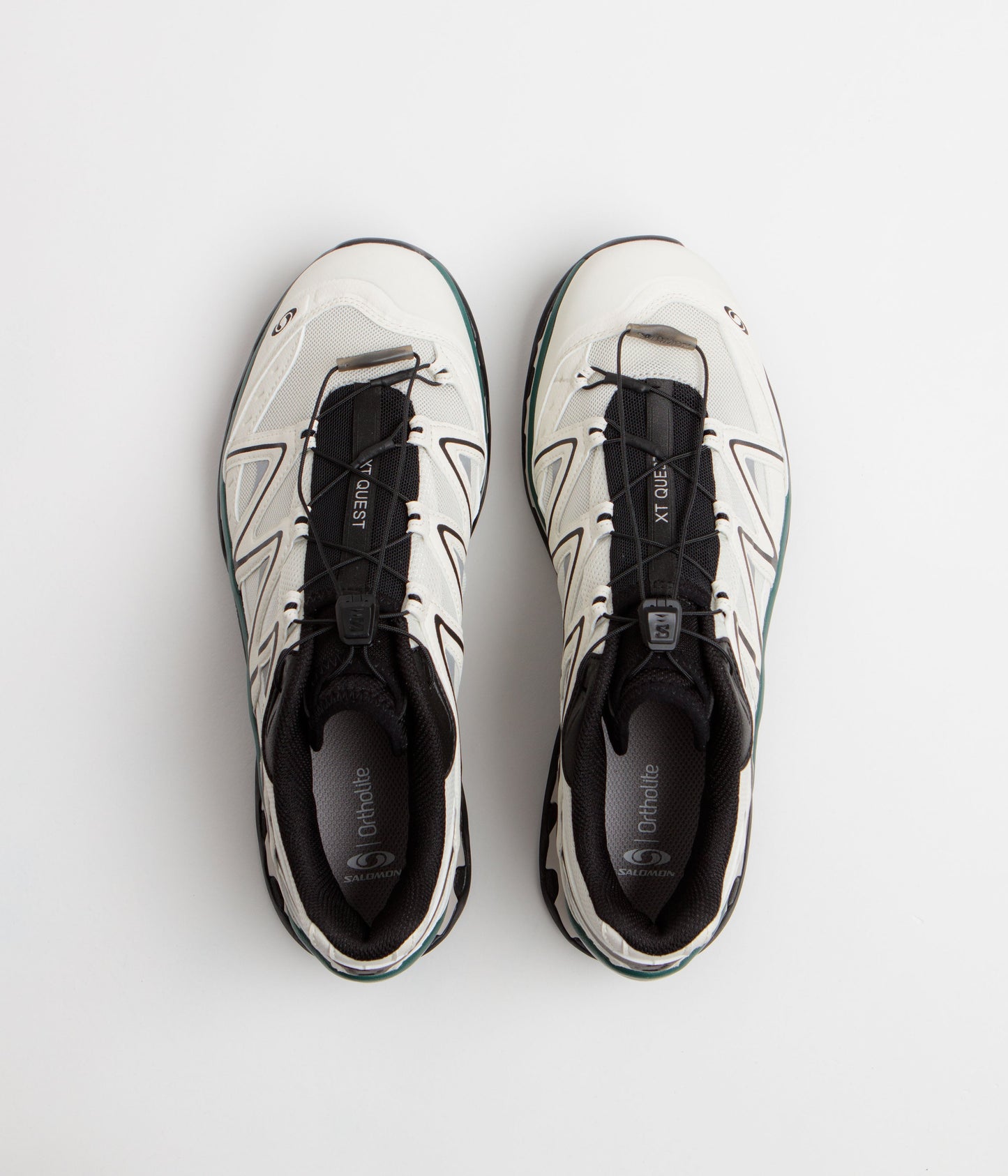 Salomon XT-Quest Shoes - Vanilla Ice / Black / Bistro Green