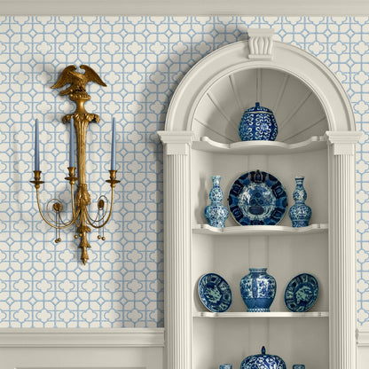 Blue Shaded Bamboo Wallpaper