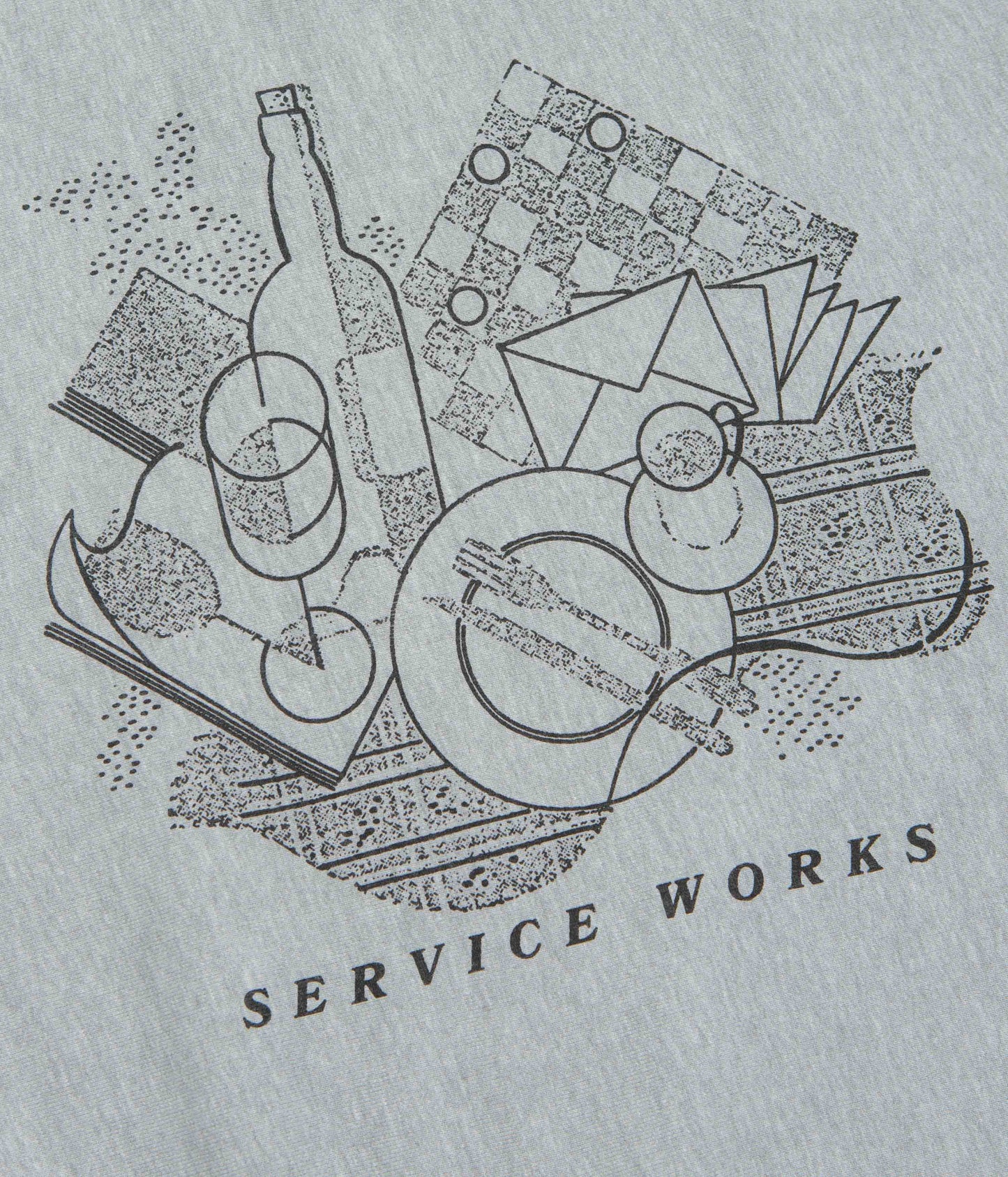 Service Works Frequent Flyer Crewneck Sweatshirt - Heather Grey