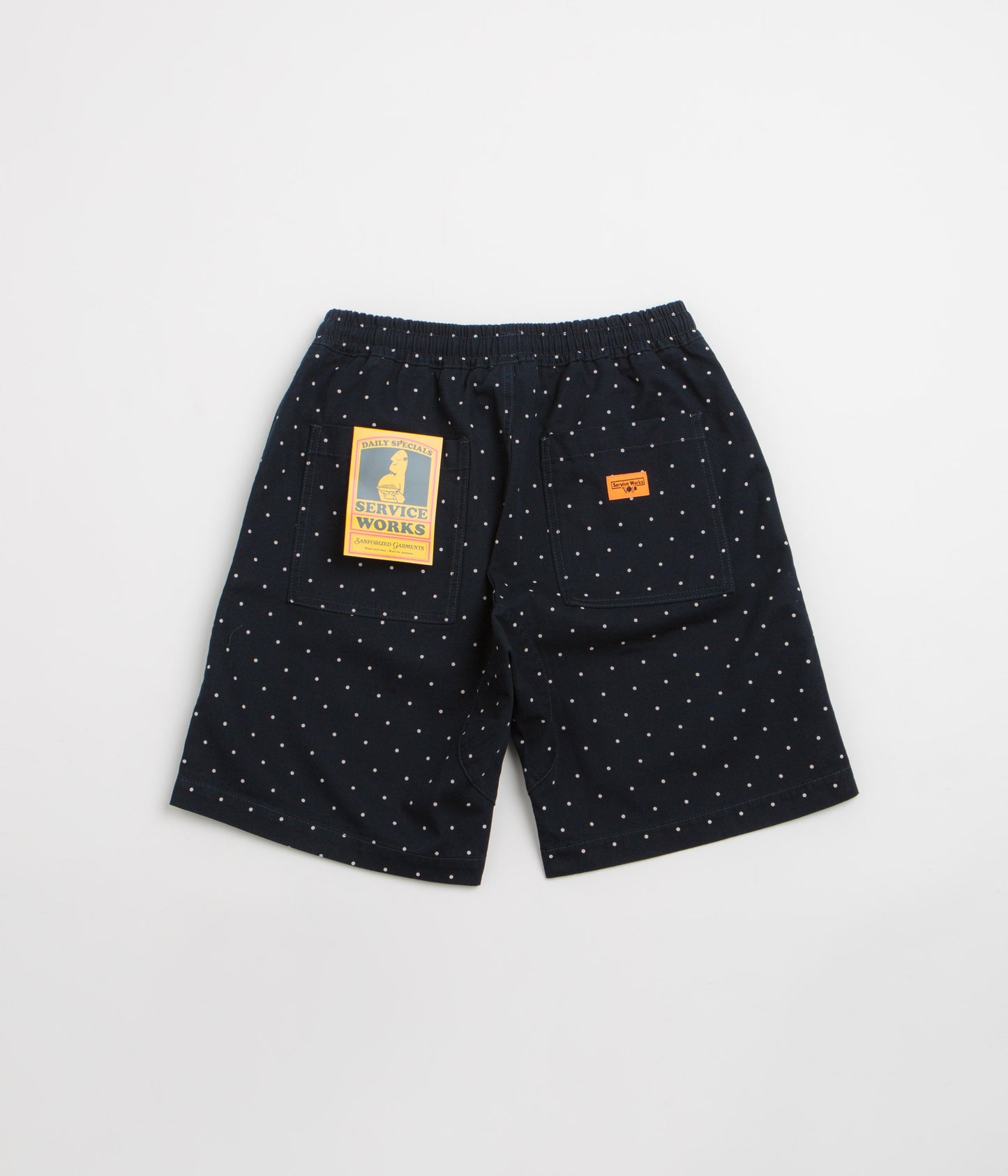 Service Works Polka Dot Chef Shorts - Navy
