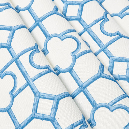 French Blue Shaded Bamboo Fabric