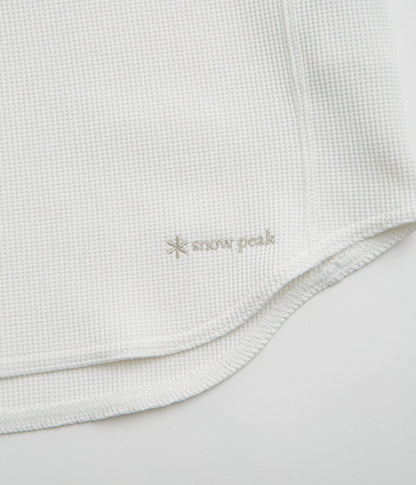 Snow Peak Dry Waffle T-Shirt - Off White