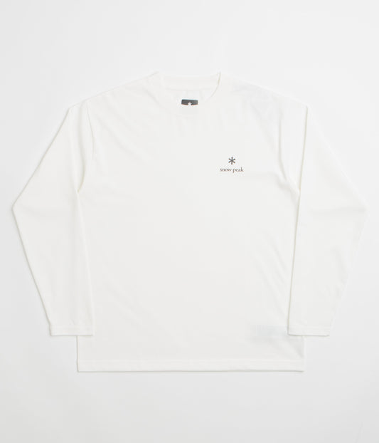 Snow Peak NSD Logo Long Sleeve T-Shirt - Off White