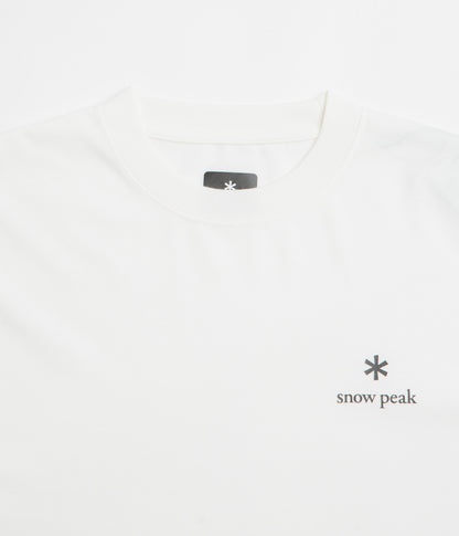 Snow Peak NSD Logo Long Sleeve T-Shirt - Off White