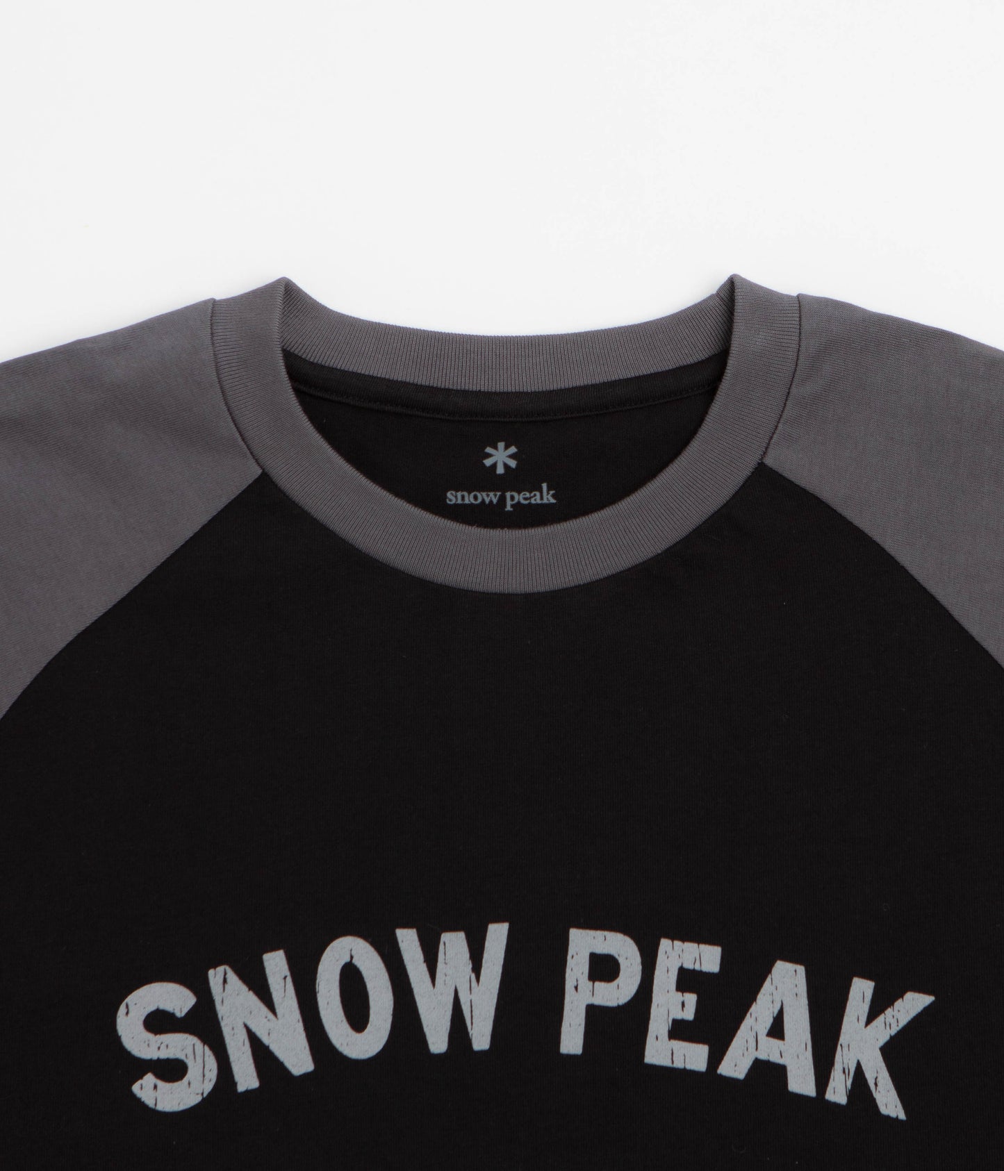 Snow Peak Raglan Long Sleeve T-Shirt - Black