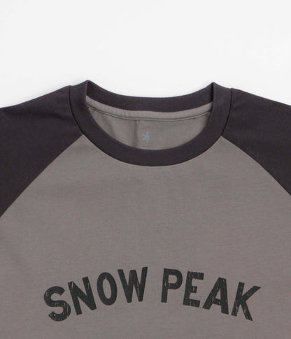 Snow Peak Raglan Long Sleeve T-Shirt - Greige