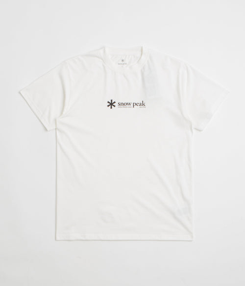 Snow Peak Soft Cotton Logo T-Shirt - White