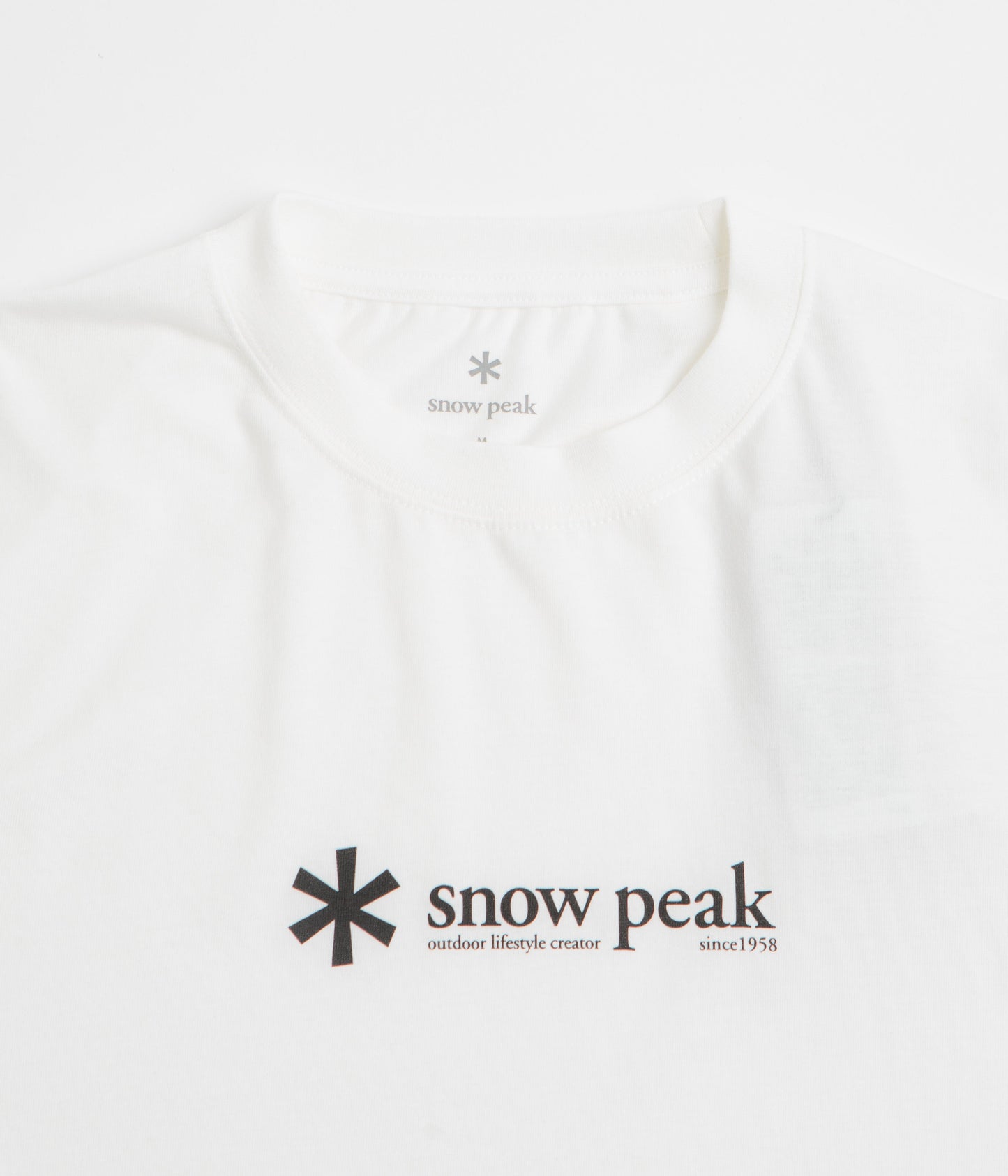 Snow Peak Soft Cotton Logo T-Shirt - White