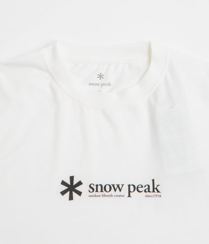 Snow Peak Soft Cotton Logo T-Shirt - White