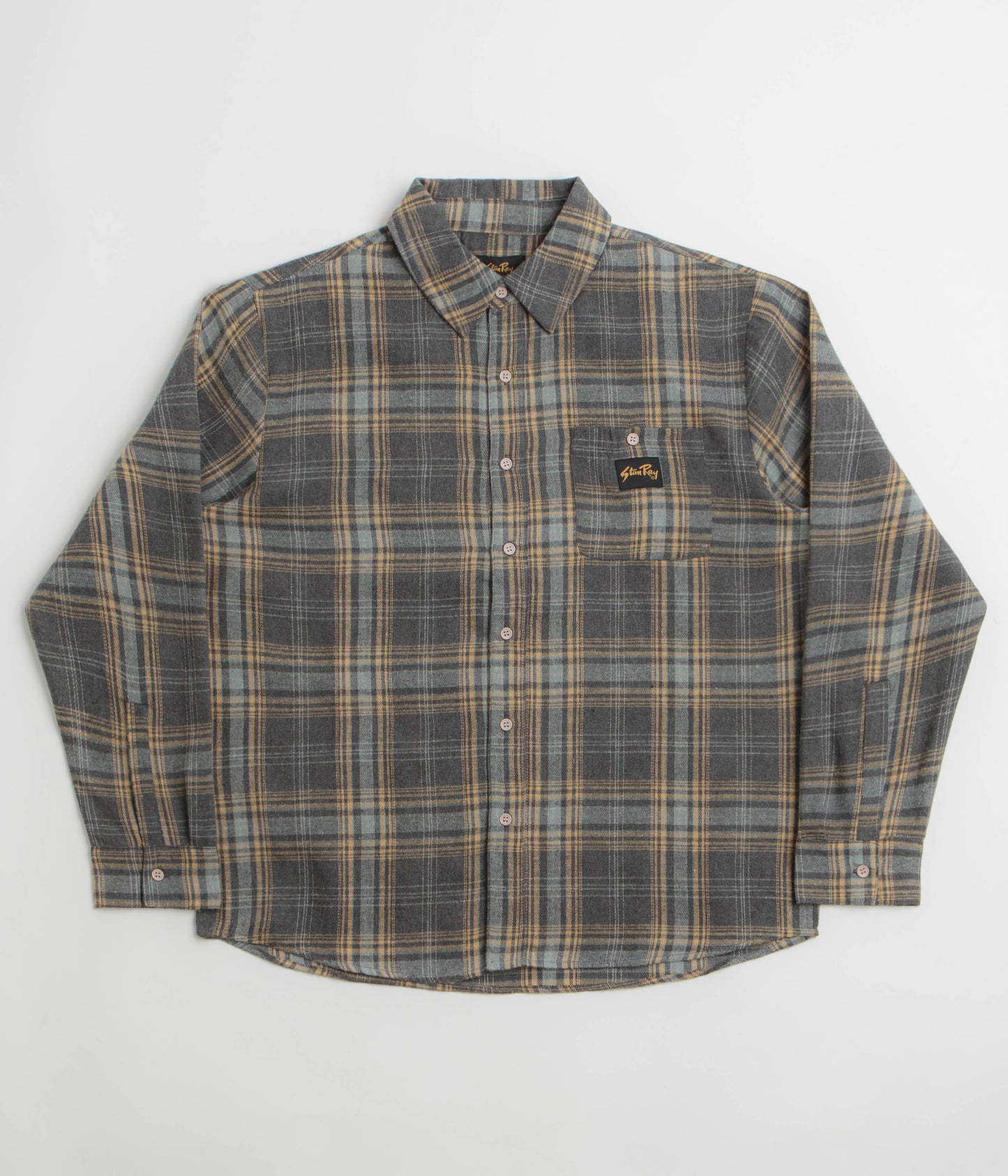 Stan Ray Flannel Shirt - Charcoal Plaid