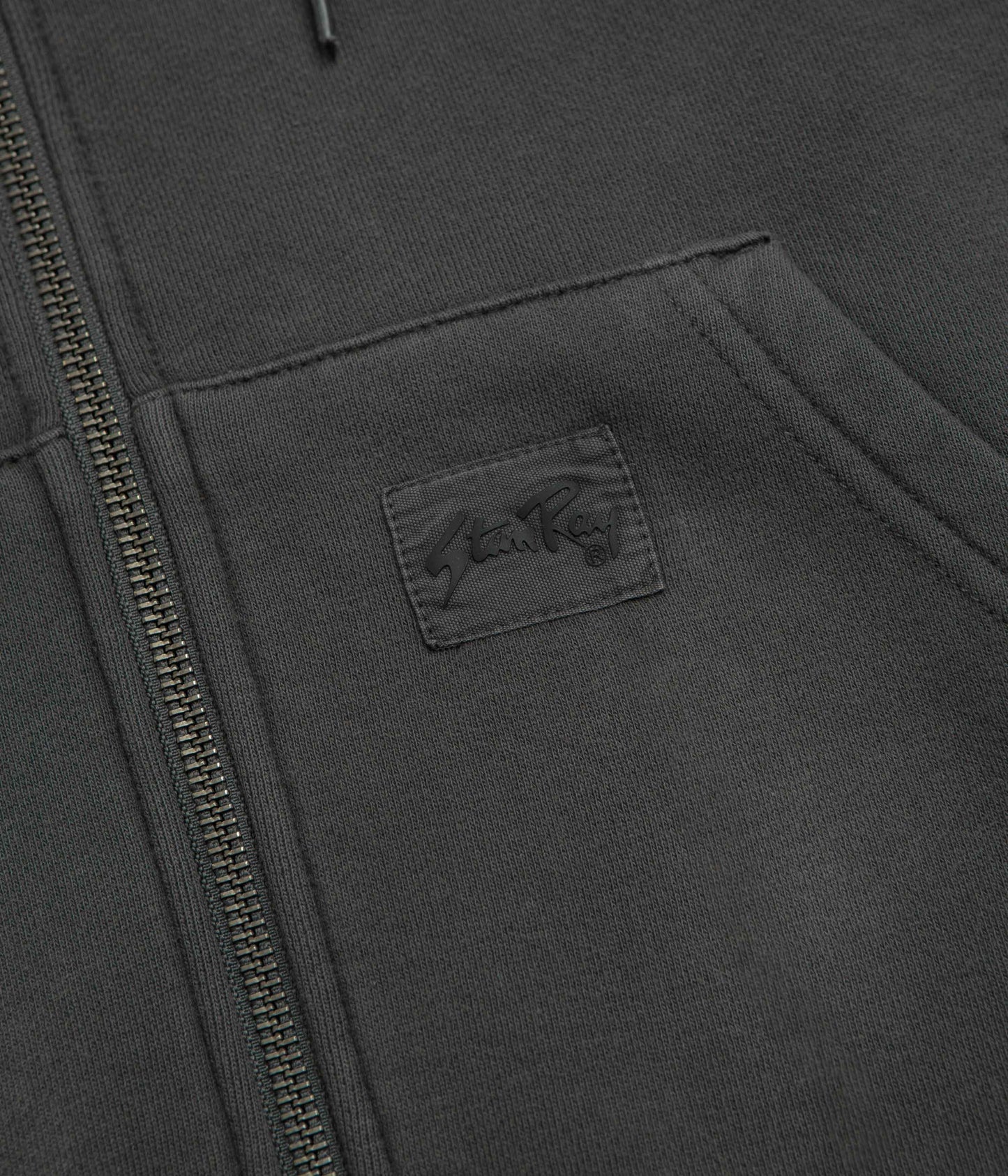 Stan Ray Patch Zip Hoodie - Raven Black
