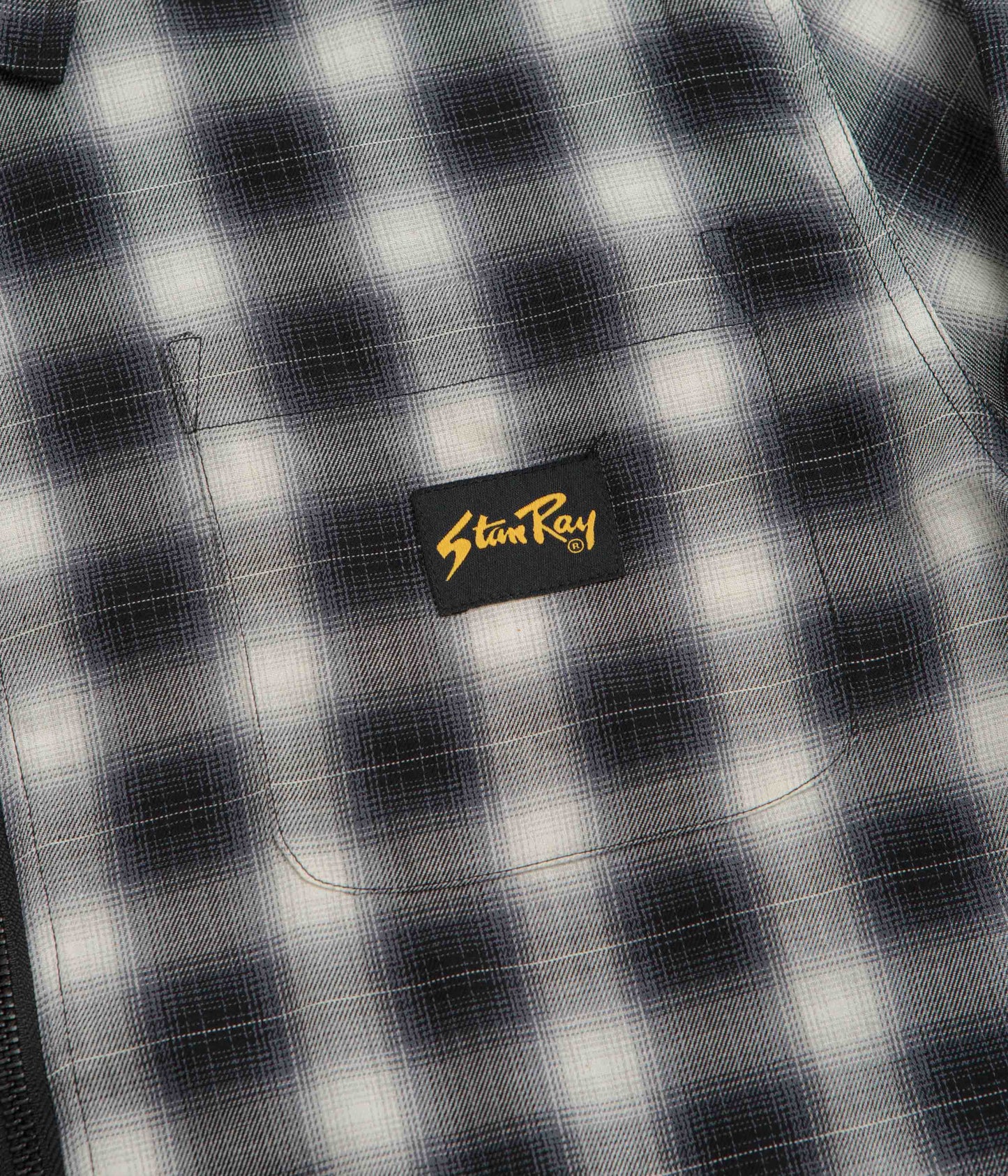 Stan Ray Zip Shirt - Black Check