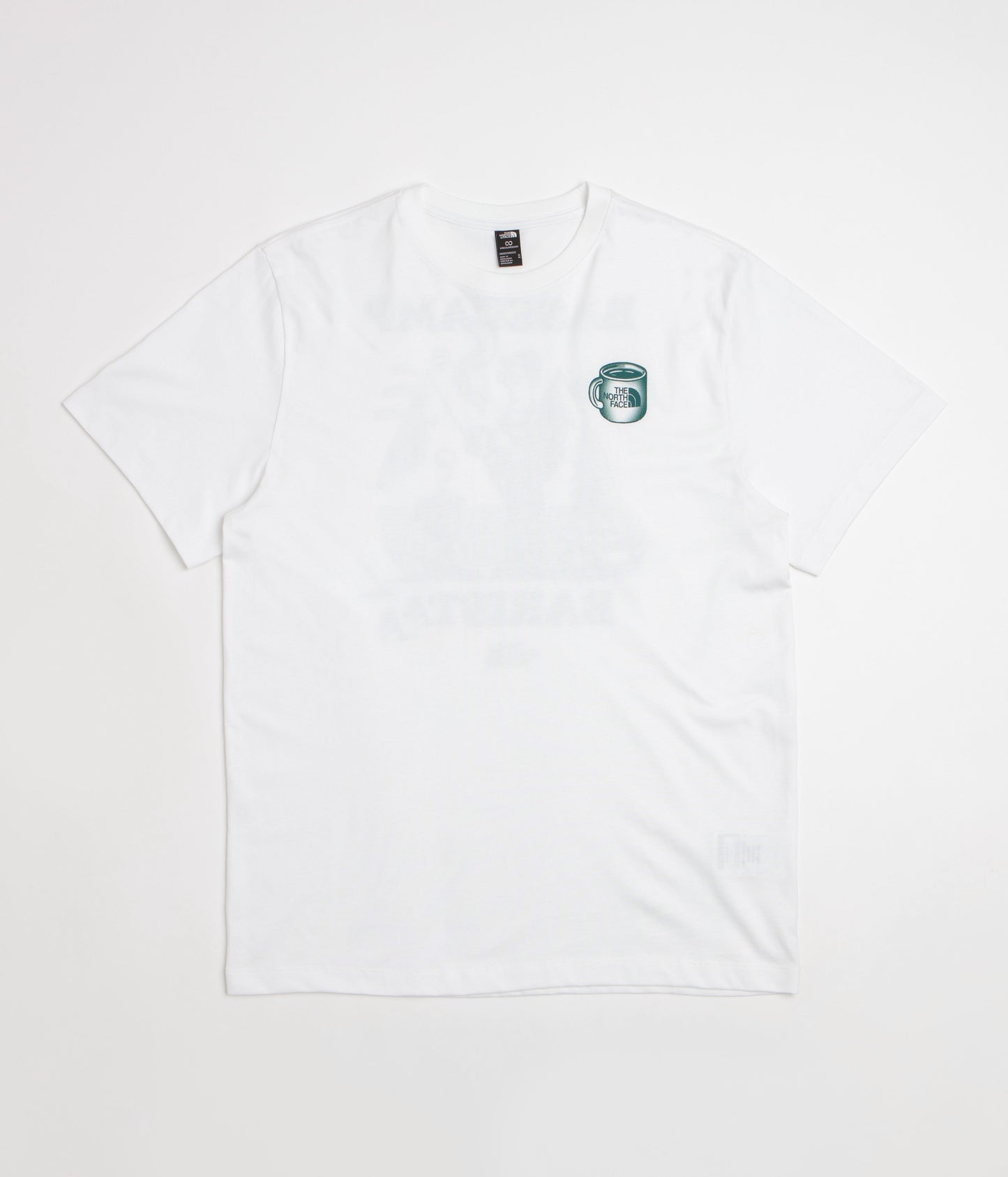 The North Face Basecamp Barista Relaxed T-Shirt - TNF White / Pacific Teal
