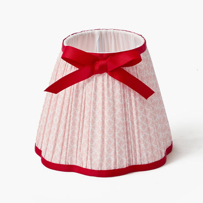 Fifi Poodle Rechargeable Lamp with Pink & Red Lotus Bow Shade (18cm)