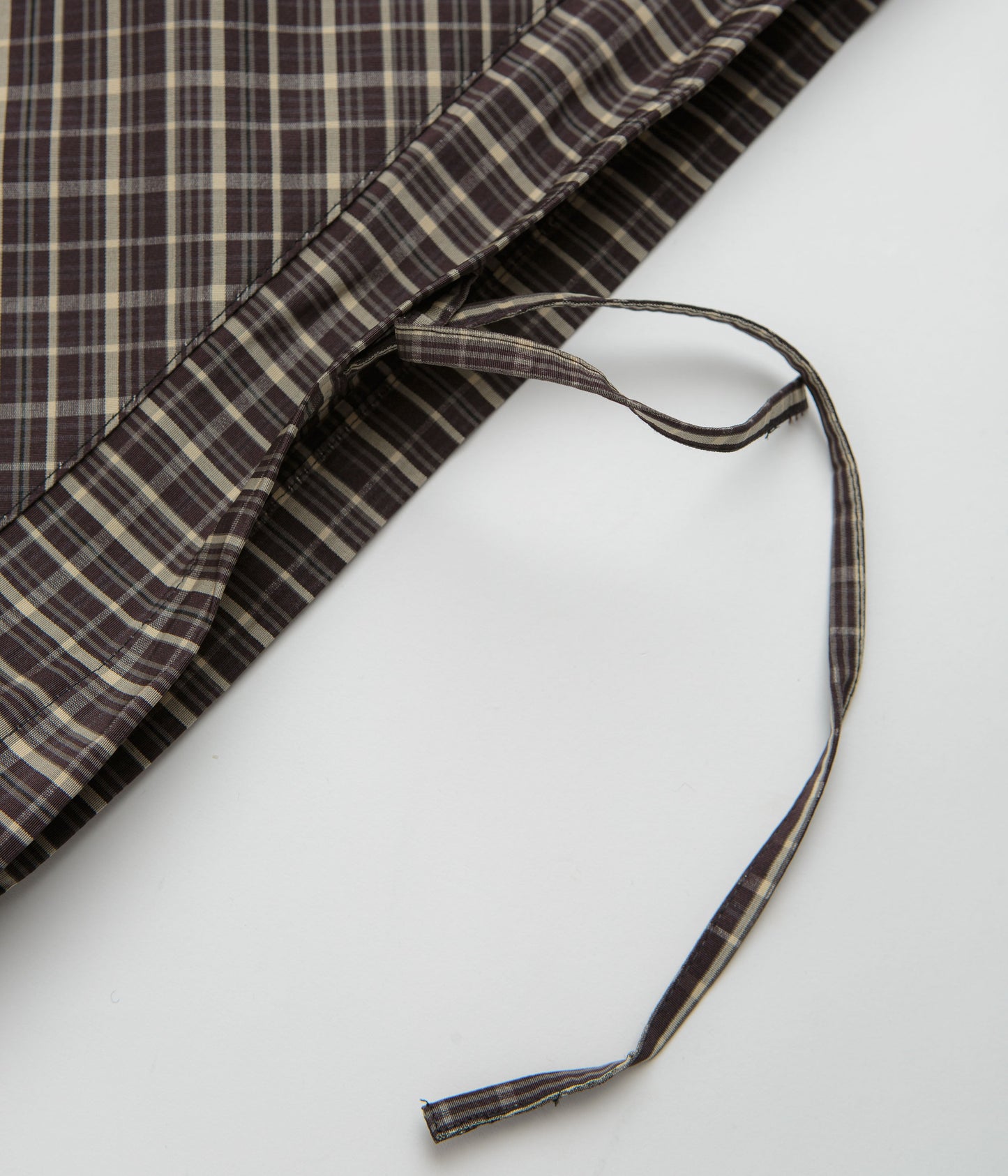 Umbro Checked Masked Anorak - Beige / Dark Brown