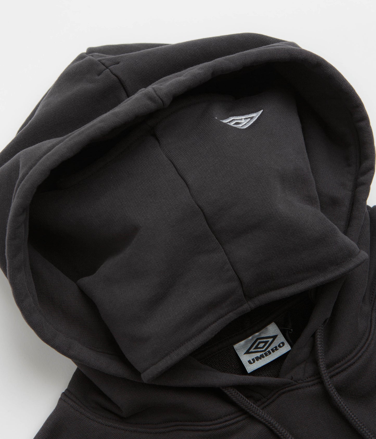 Umbro OG Logo Mask Hoodie - Washed Black / White