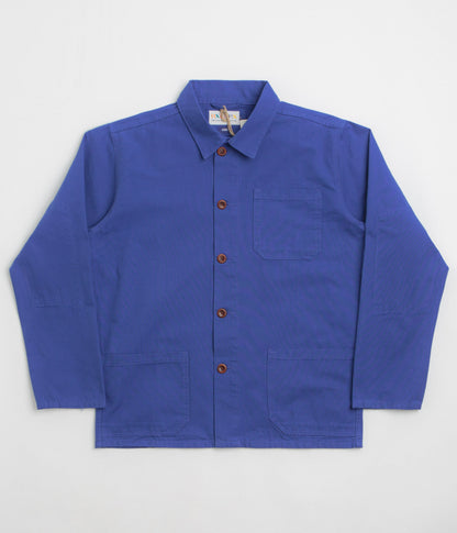 Uskees 3001 Buttoned Overshirt - Ultra Blue