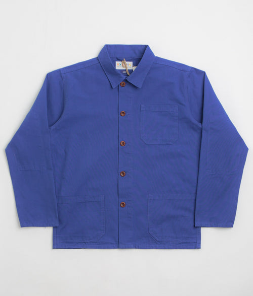 Uskees 3001 Buttoned Overshirt - Ultra Blue