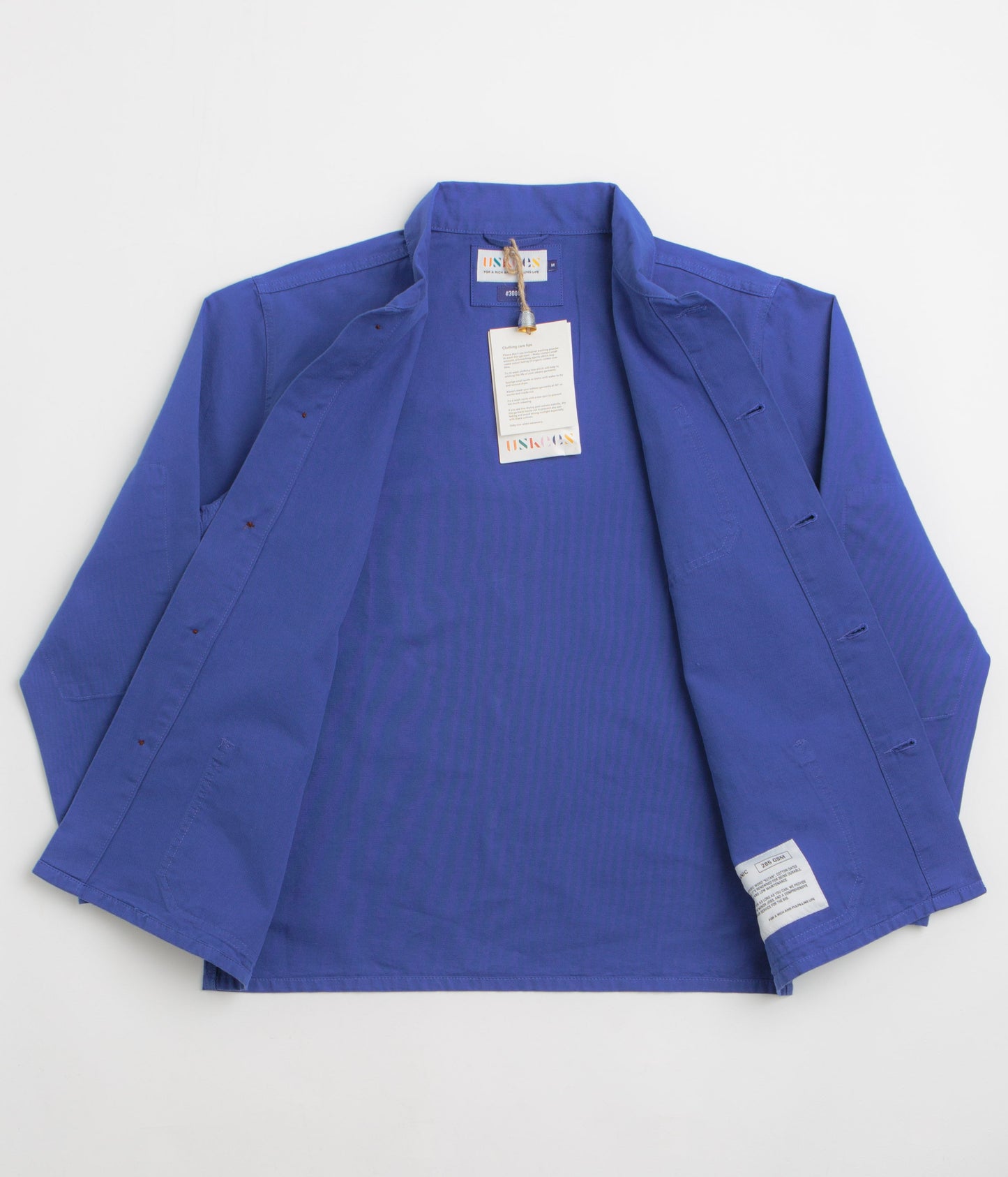 Uskees 3001 Buttoned Overshirt - Ultra Blue