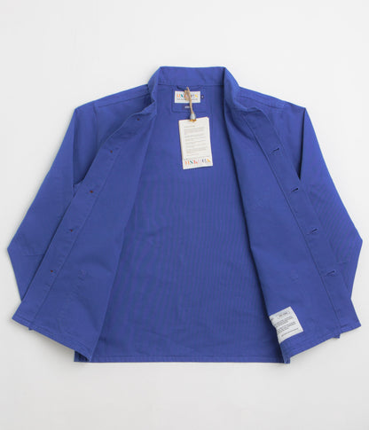 Uskees 3001 Buttoned Overshirt - Ultra Blue