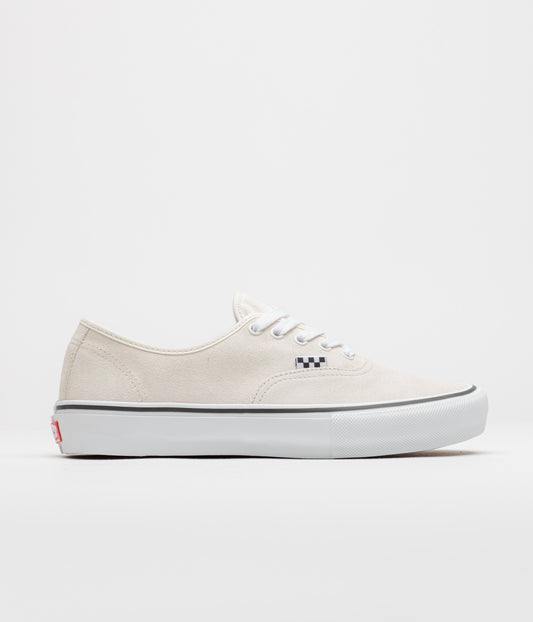 Vans Skate Authentic Shoes - White / Gunmetal